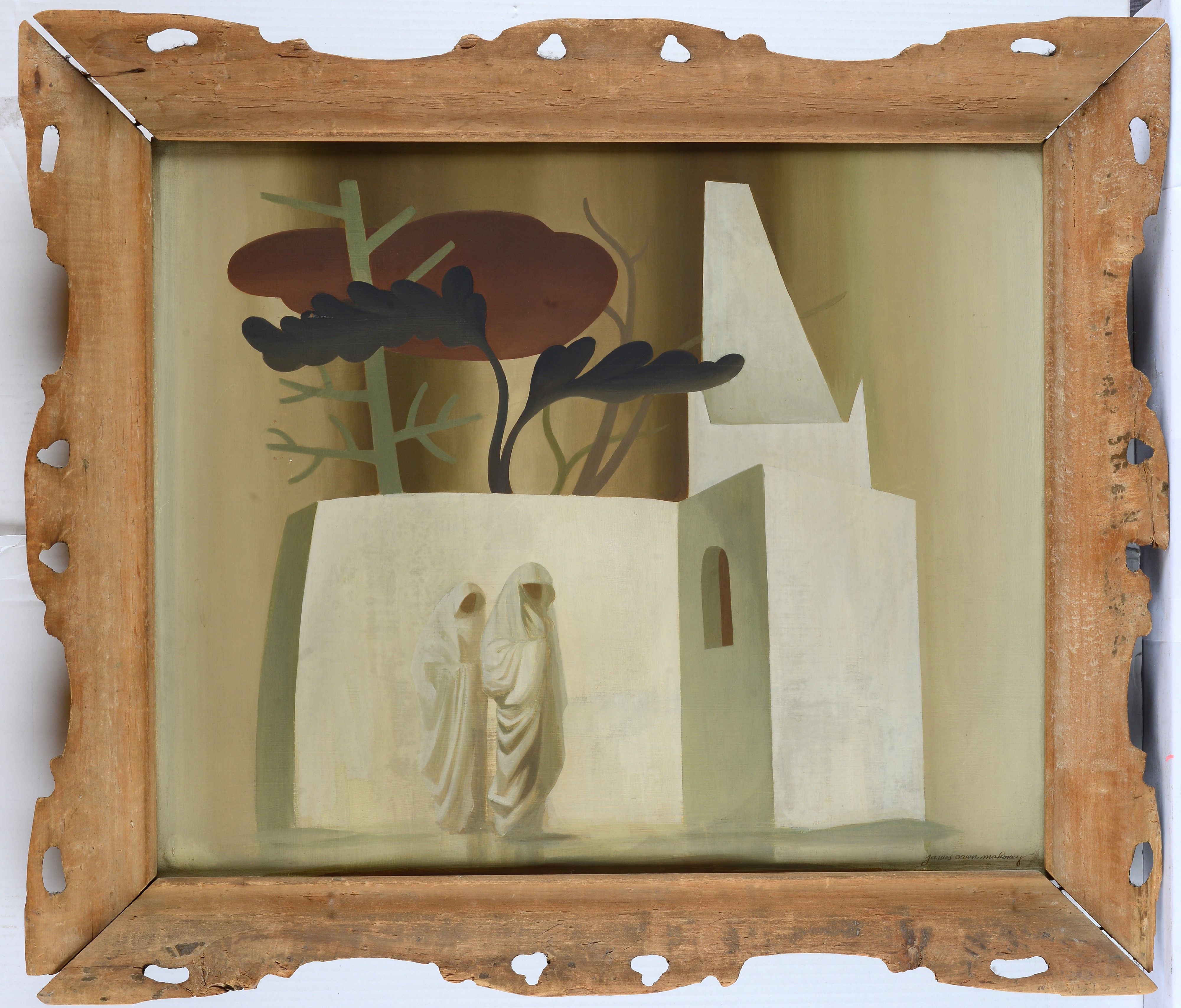 James Owen Mahoney - Enigmatic Figures, Olio su faesite