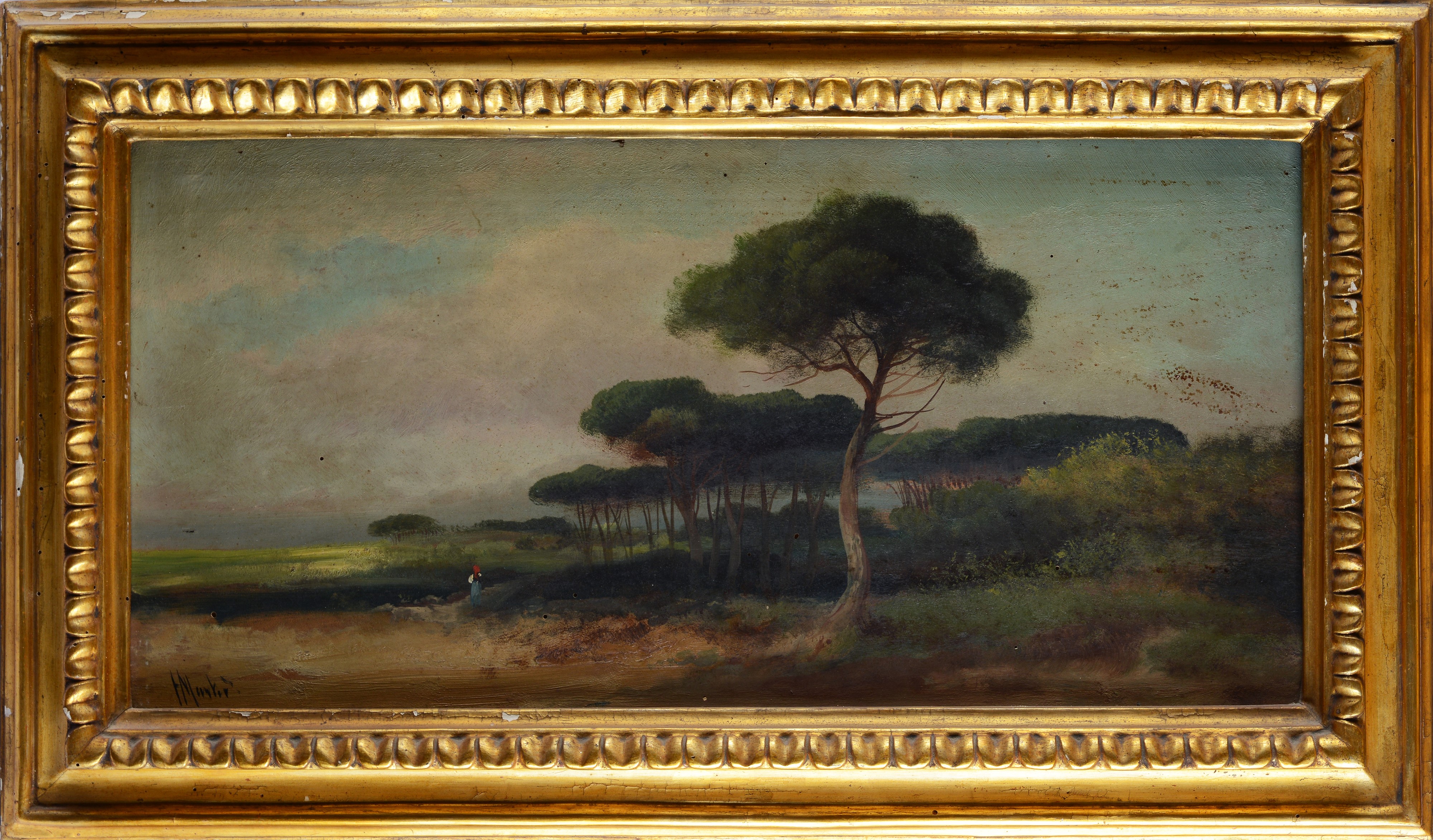 Paesaggio con pineta