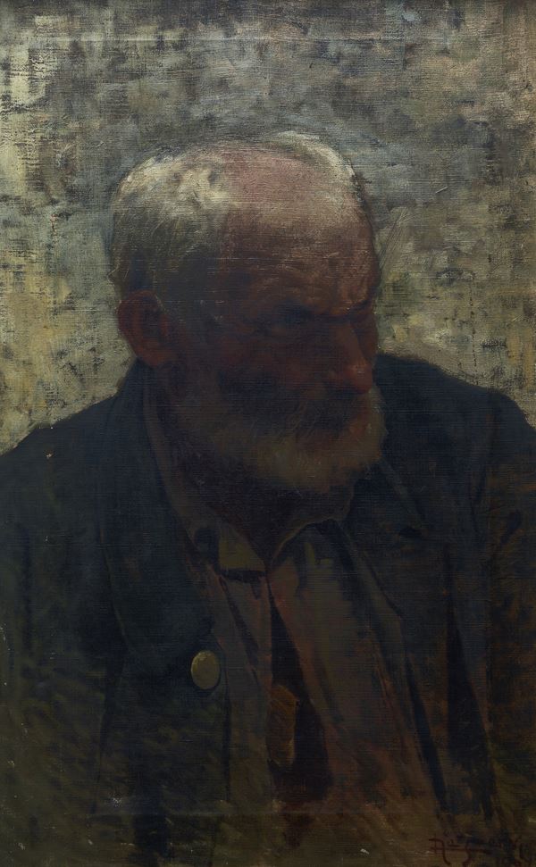Anonimo, XIX sec. - Portrait of a man with a beard