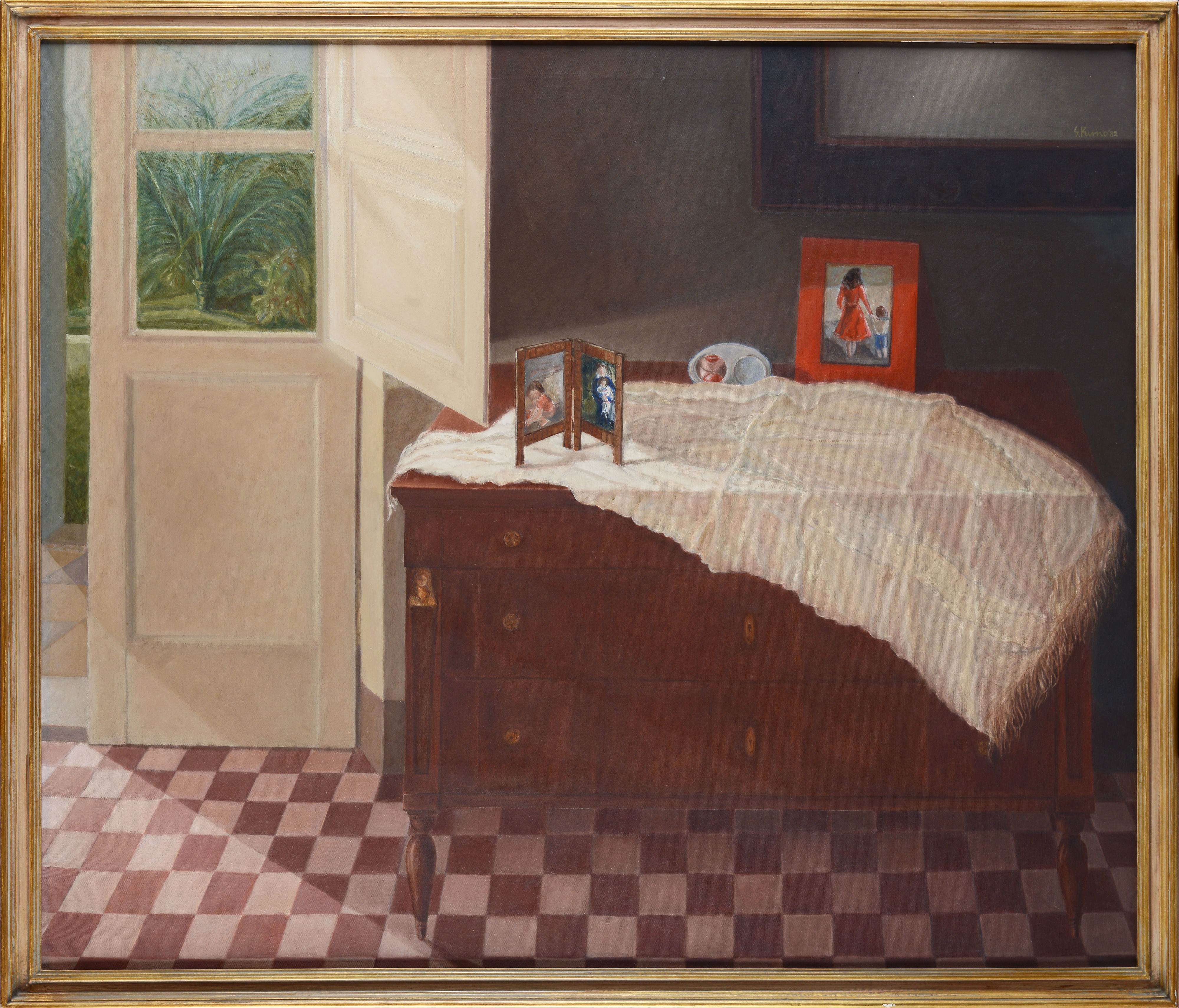 Serena Pruno - Interno, olio su tela