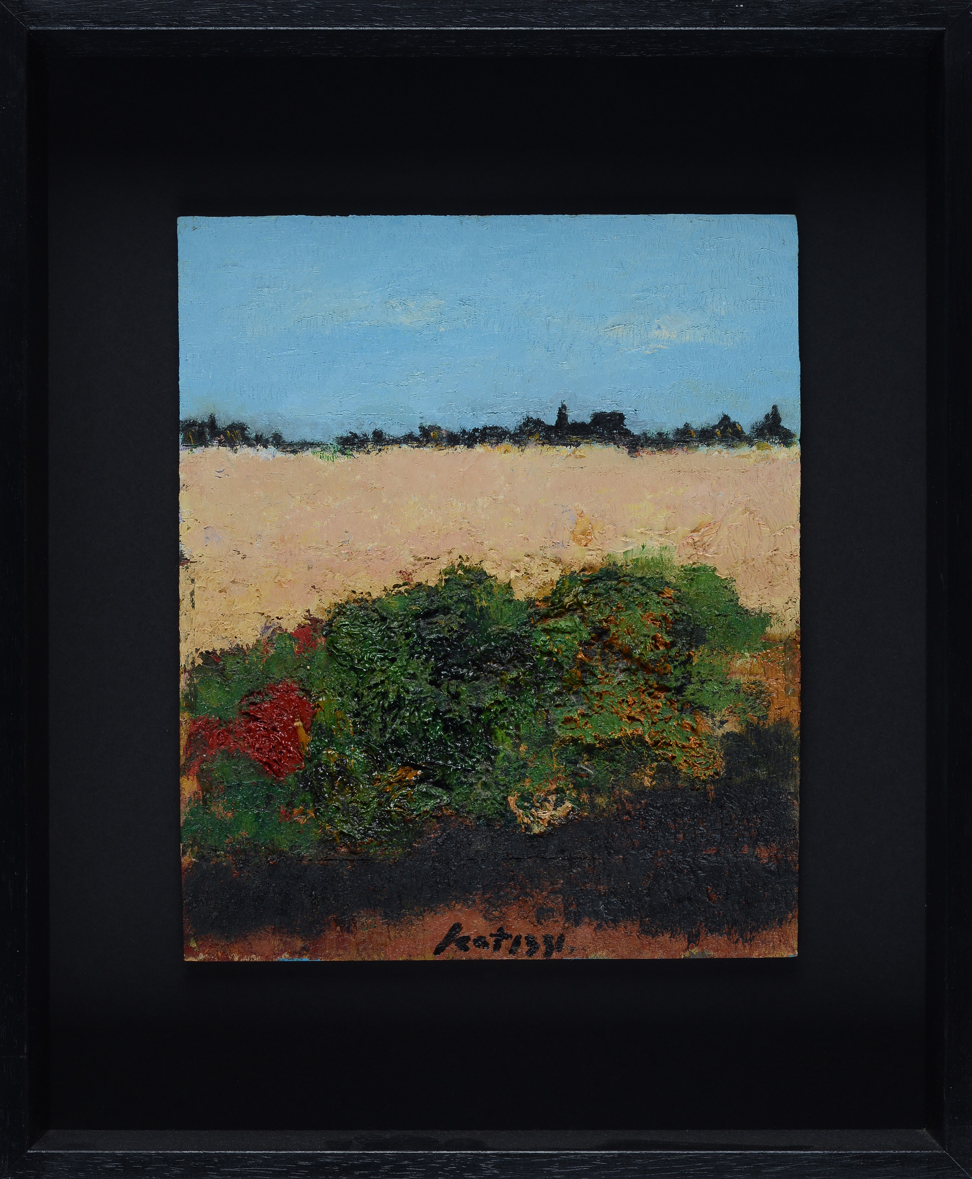 Sergio Scatizzi - Primavera in Valdarno, olio su tavola