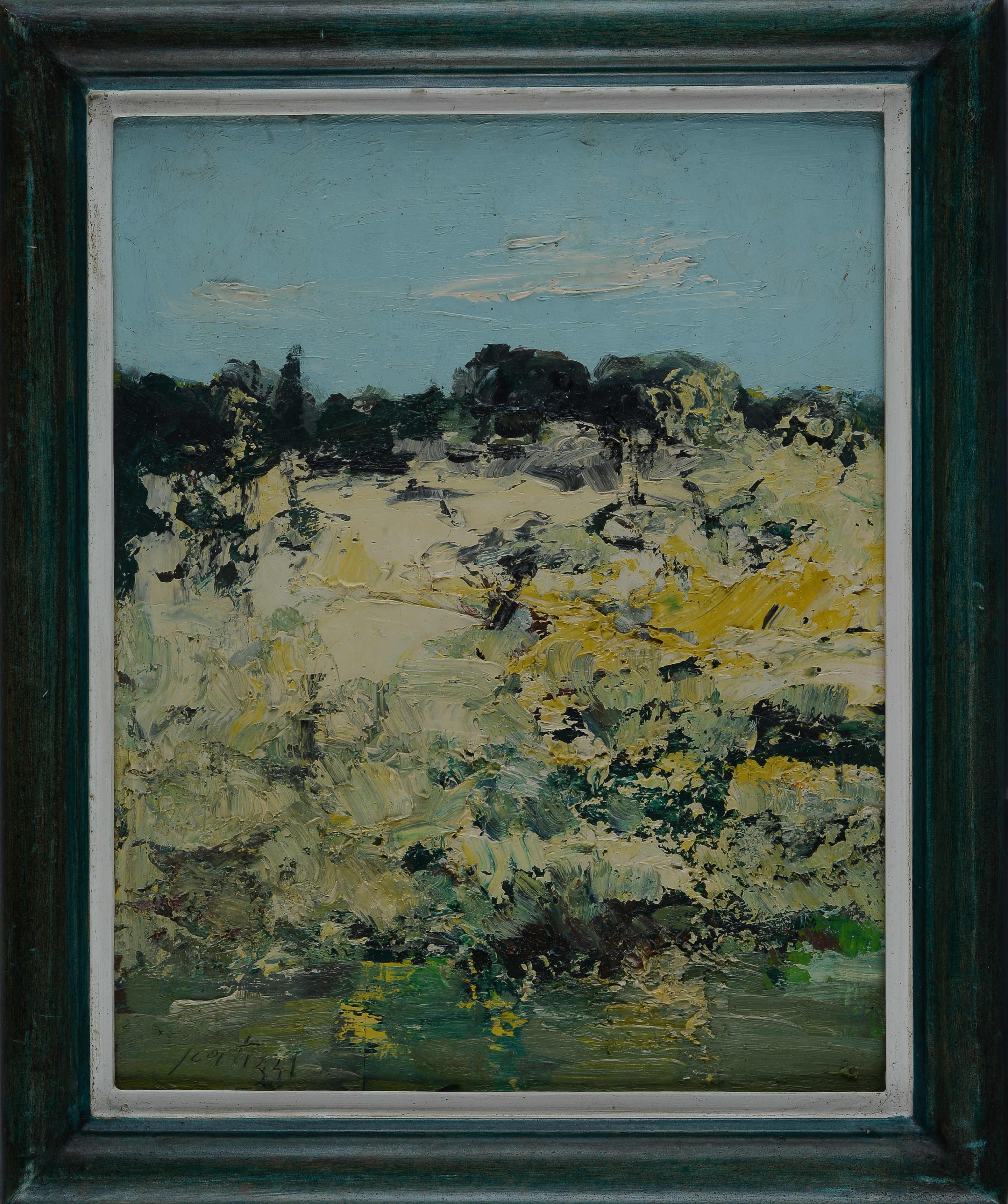 Sergio Scatizzi - Paesaggio, olio su tavola