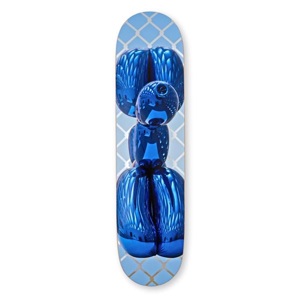 Jeff Koons - BLUE BALLOON DOG SKATEBOARD