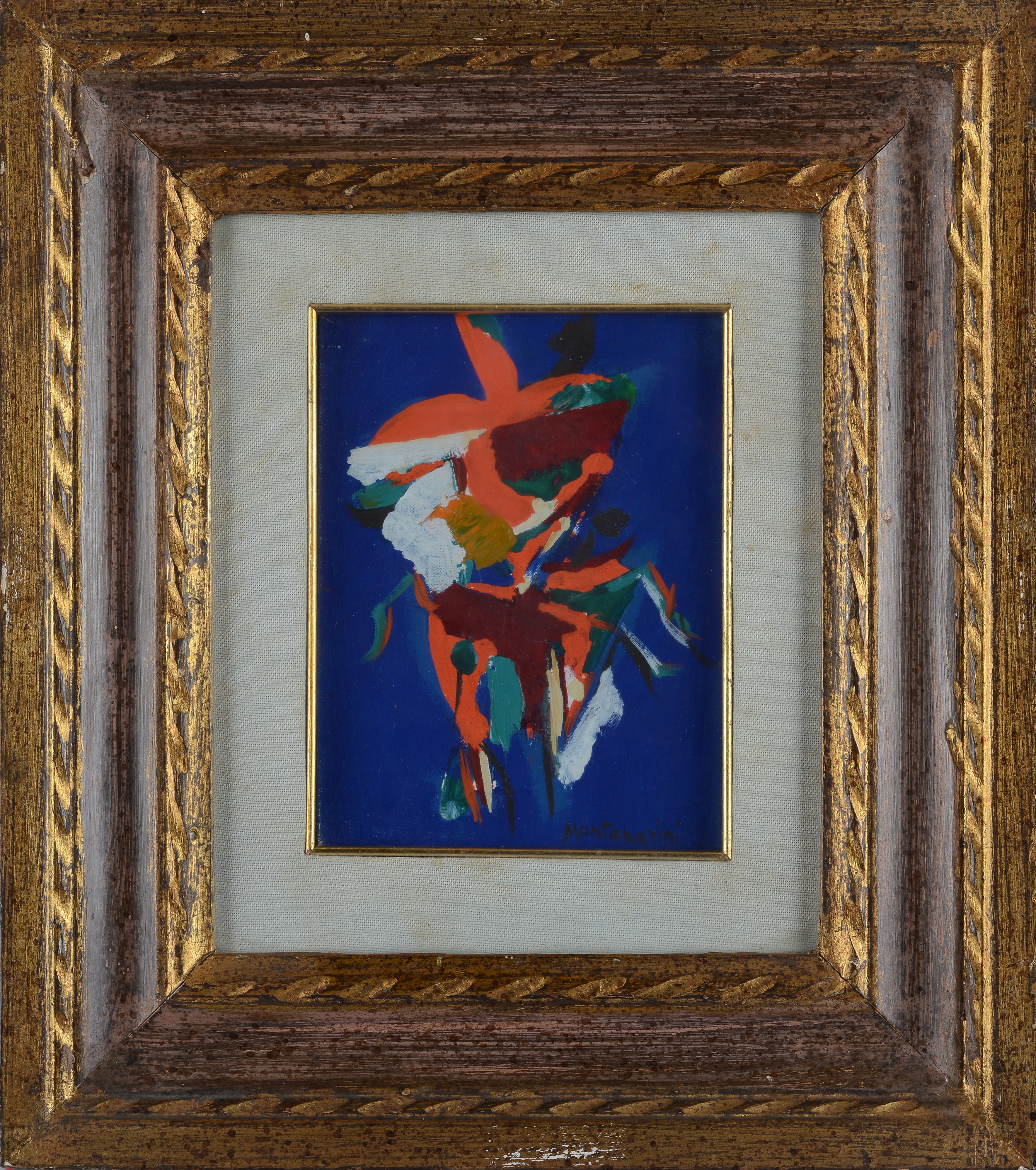 Luigi Montanarini - Fiori rossi – olio su tela