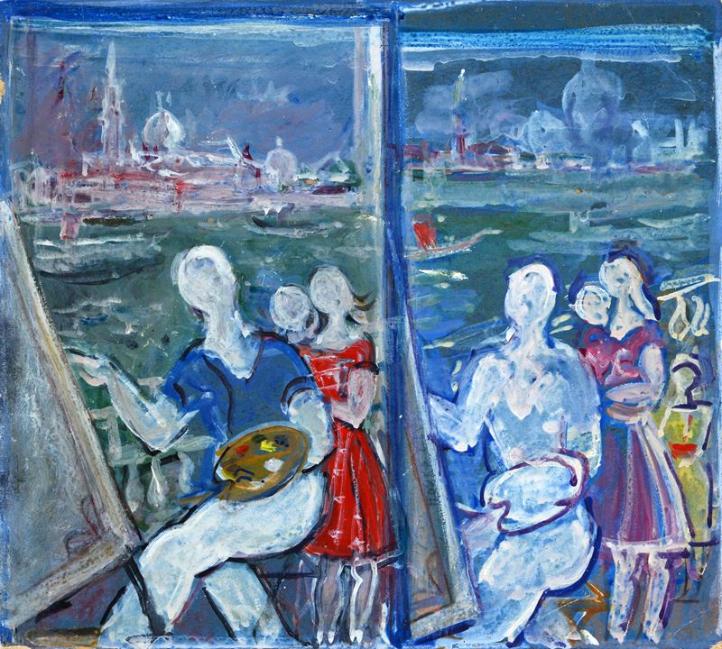 Bozzetto per Autoritratto veneziano