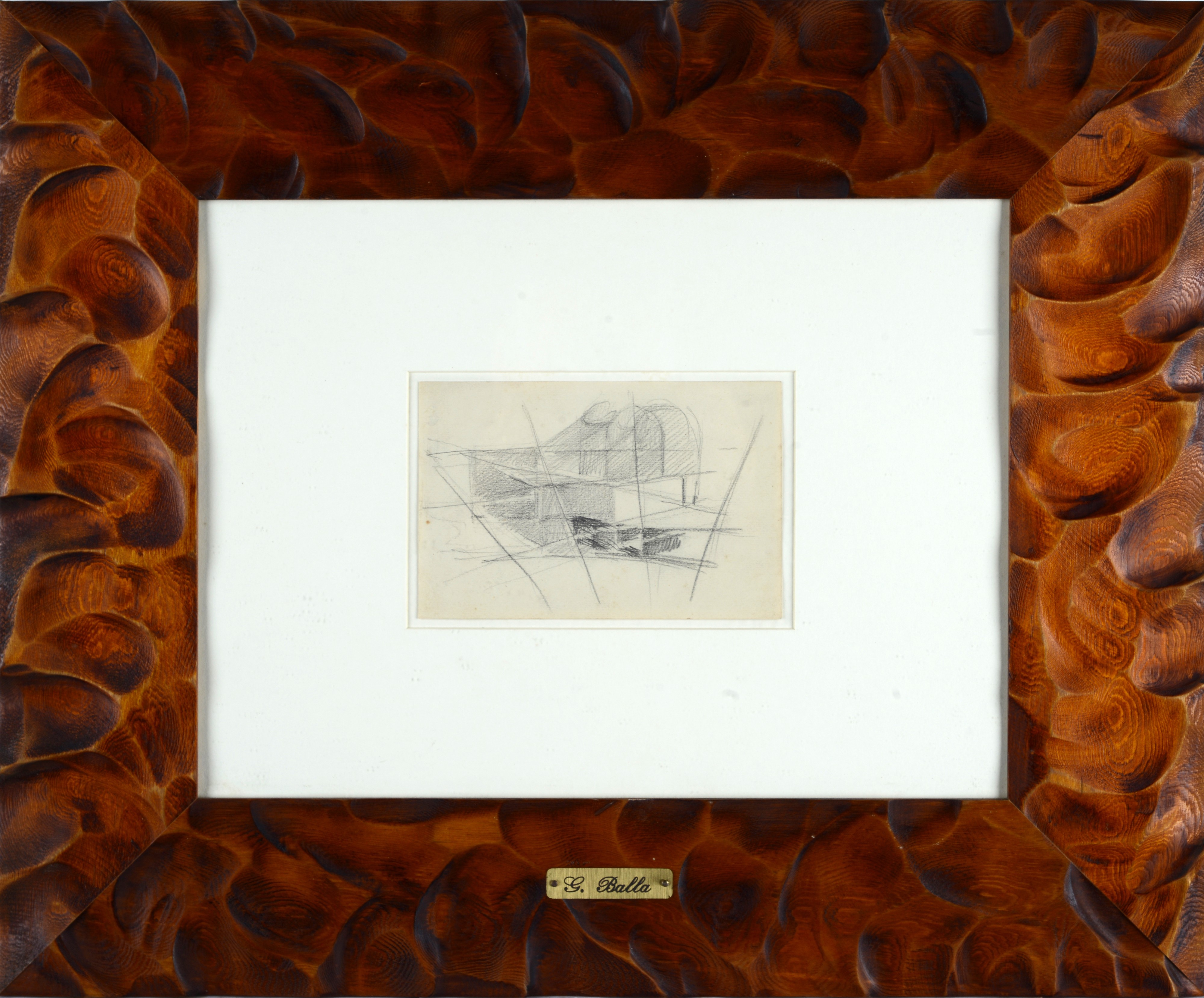 Giacomo Balla - Vortice + Ambiente + Movimento + Volume, matita su carta