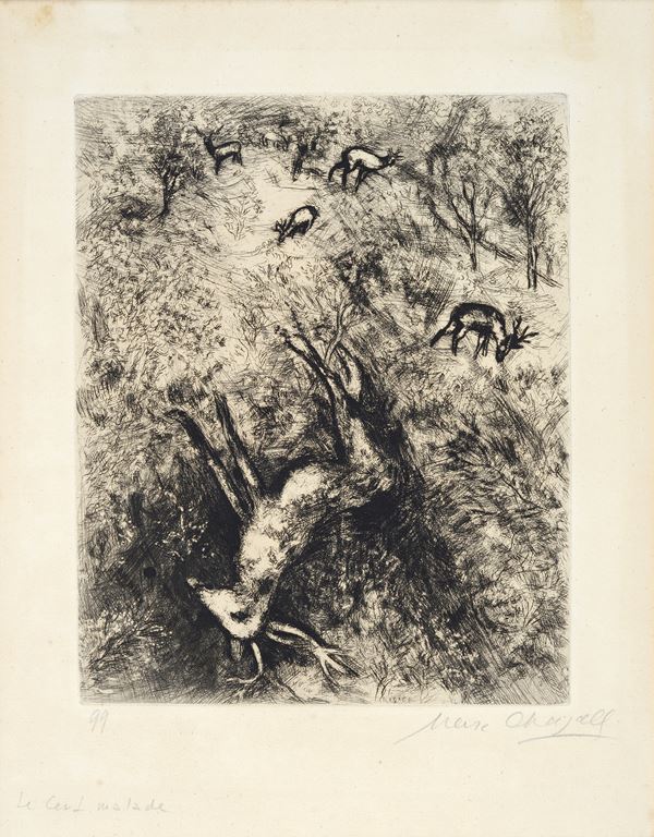 Marc Chagall - Le cerf malade