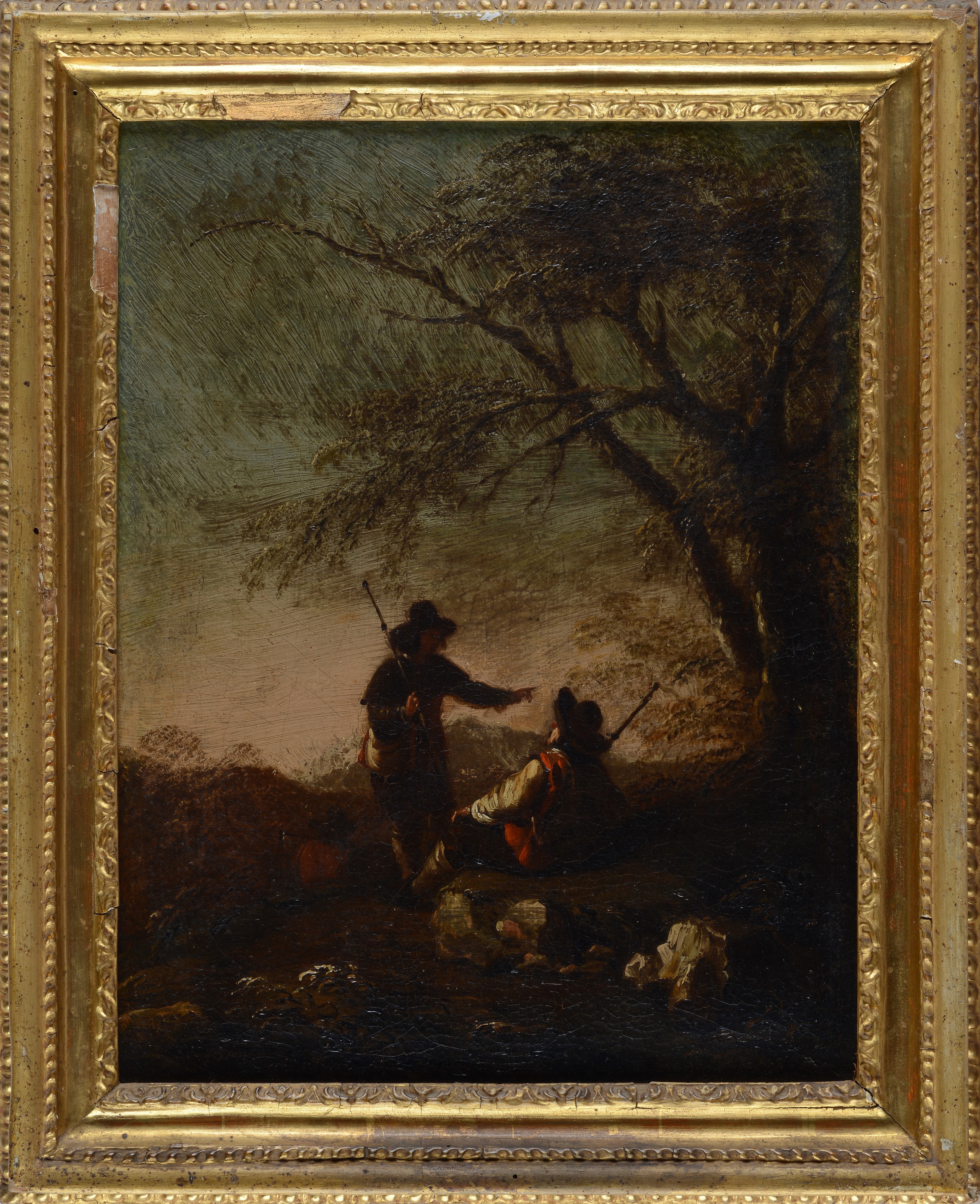 Paesaggio con contadini