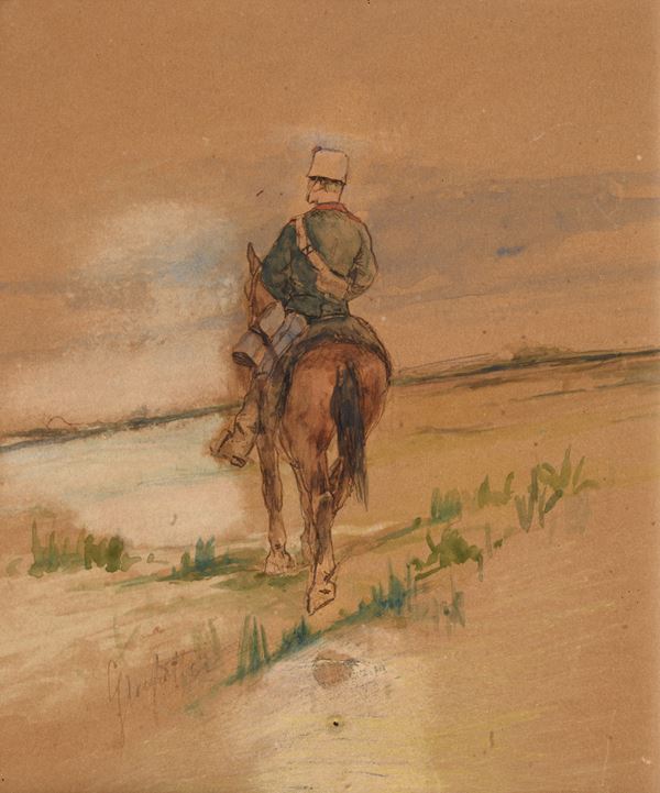 Giovanni Fattori - Soldier on horseback