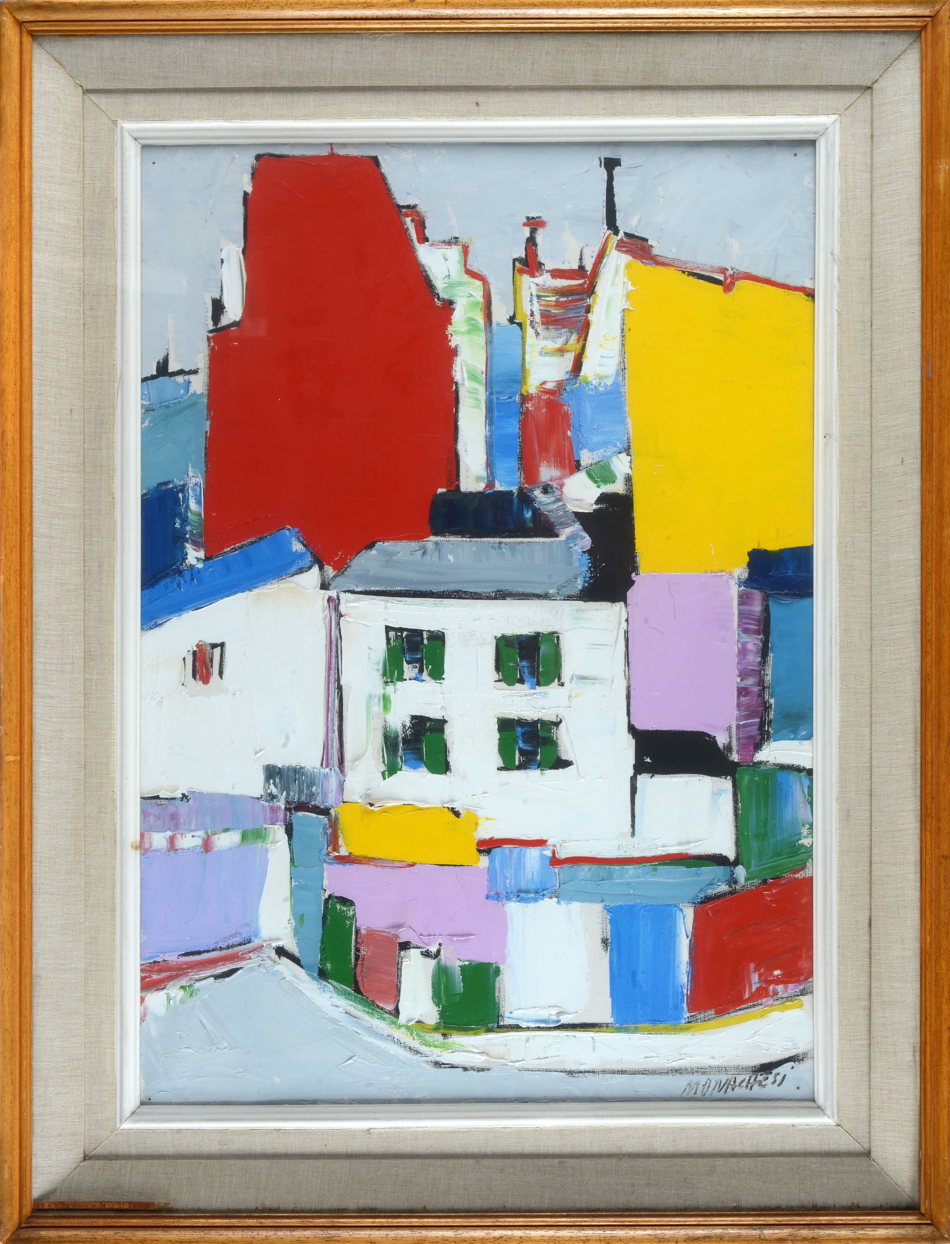 Sante Monachesi - Parigi, olio su tela, cm 70x50