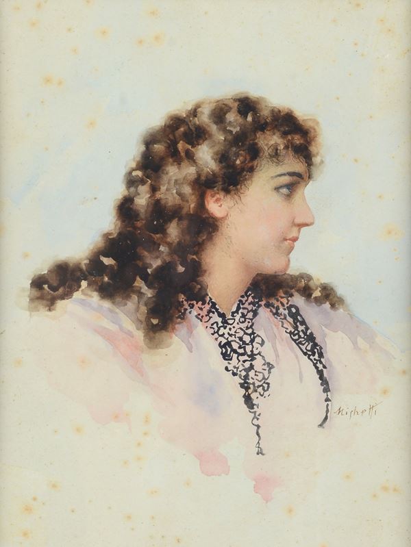 Francesco Paolo Michetti - Girl in profile