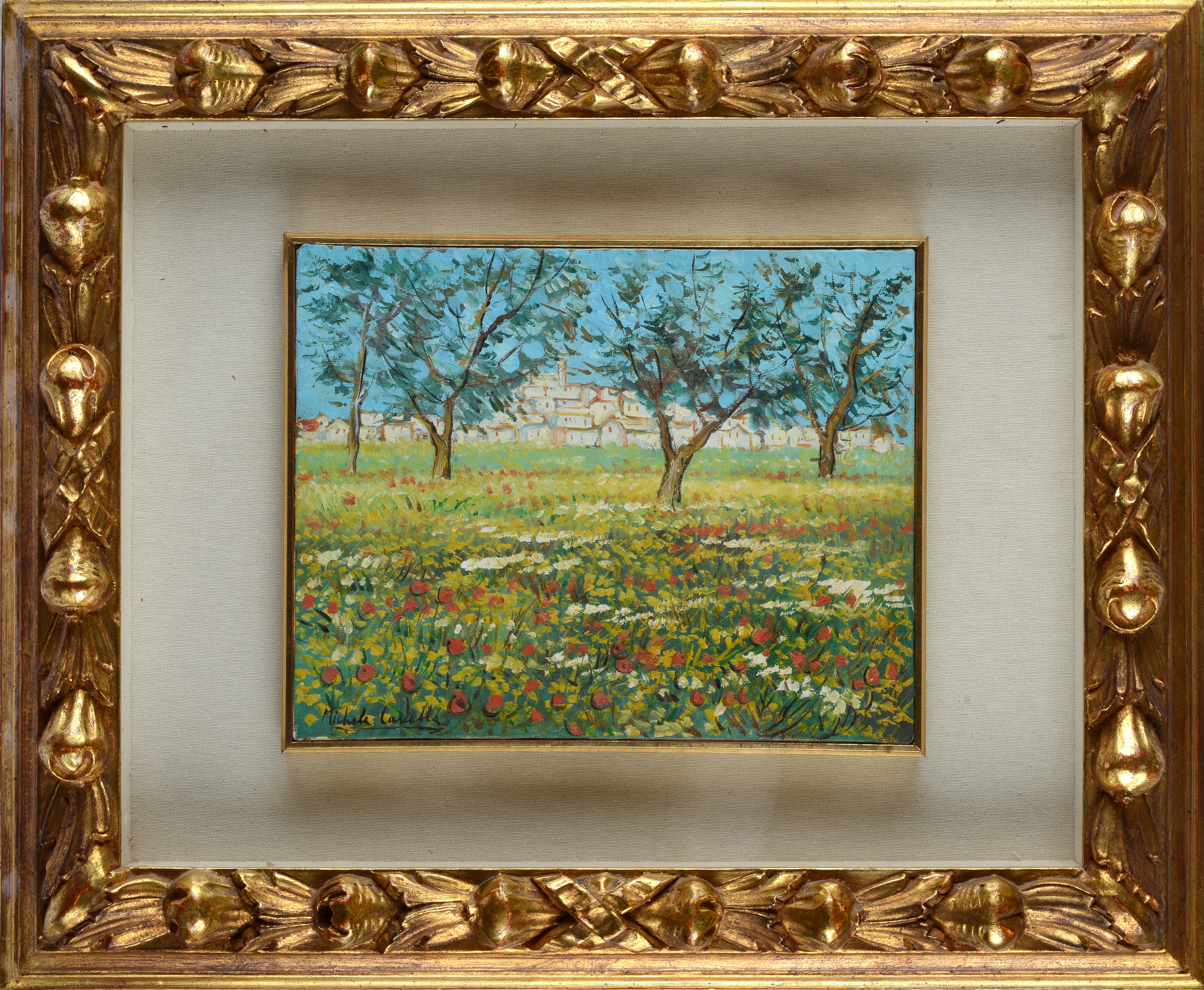 Michele Cascella - Paesaggio, olio su tela