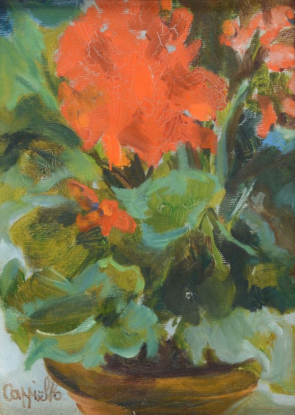 Anonimo, XX sec. - Vase of flowers