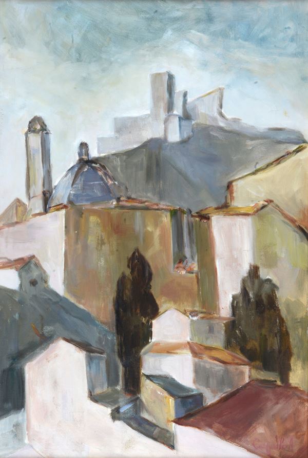 Anonimo, XX sec. - Glimpse of the village