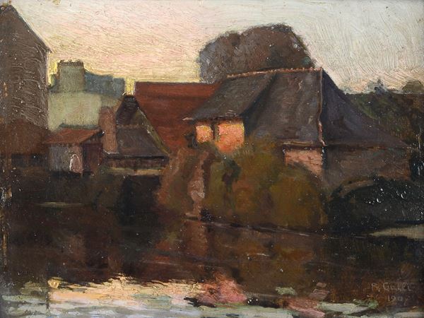 Riccardo Galli - Houses on the river