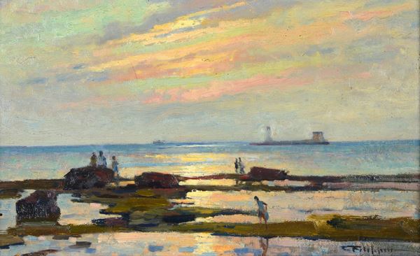 Cafiero Filippelli - Marina with figures