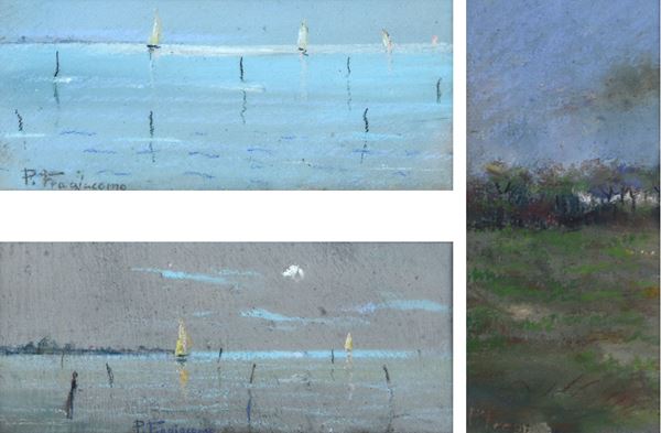 Pietro Fragiacomo - Three landscapes