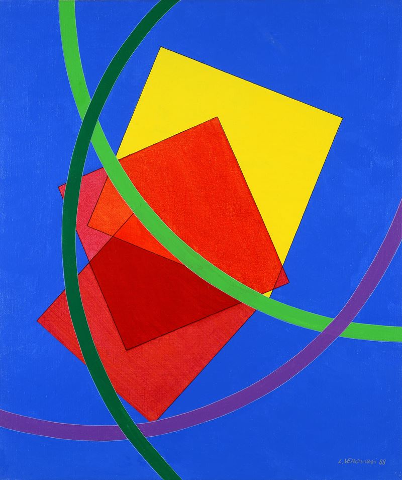 Luigi Veronesi - Costruzione TS12, olio su tela