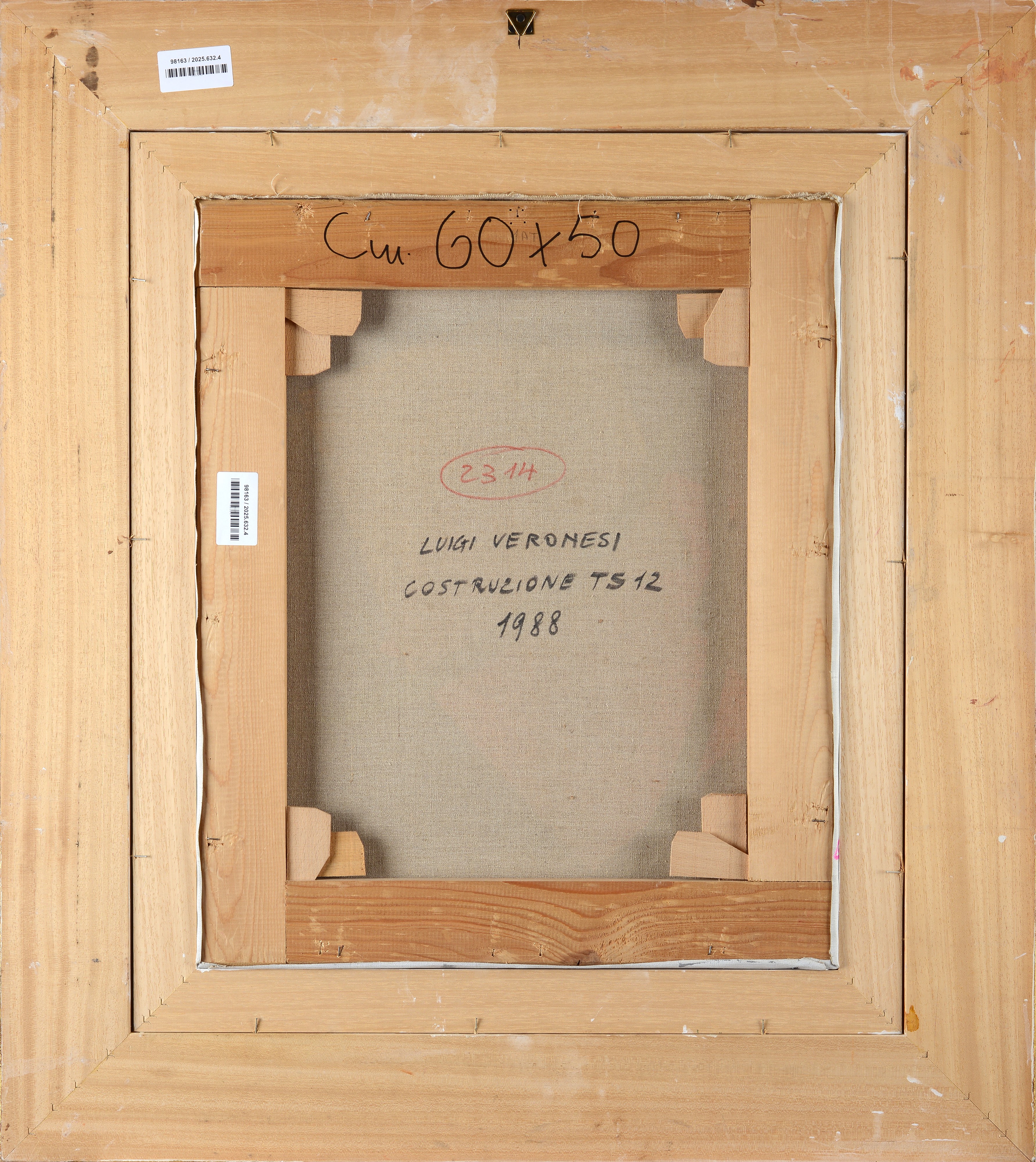 Luigi Veronesi - Costruzione TS12, olio su tela