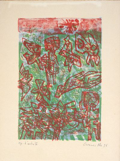 Litografia a colori senza titolo