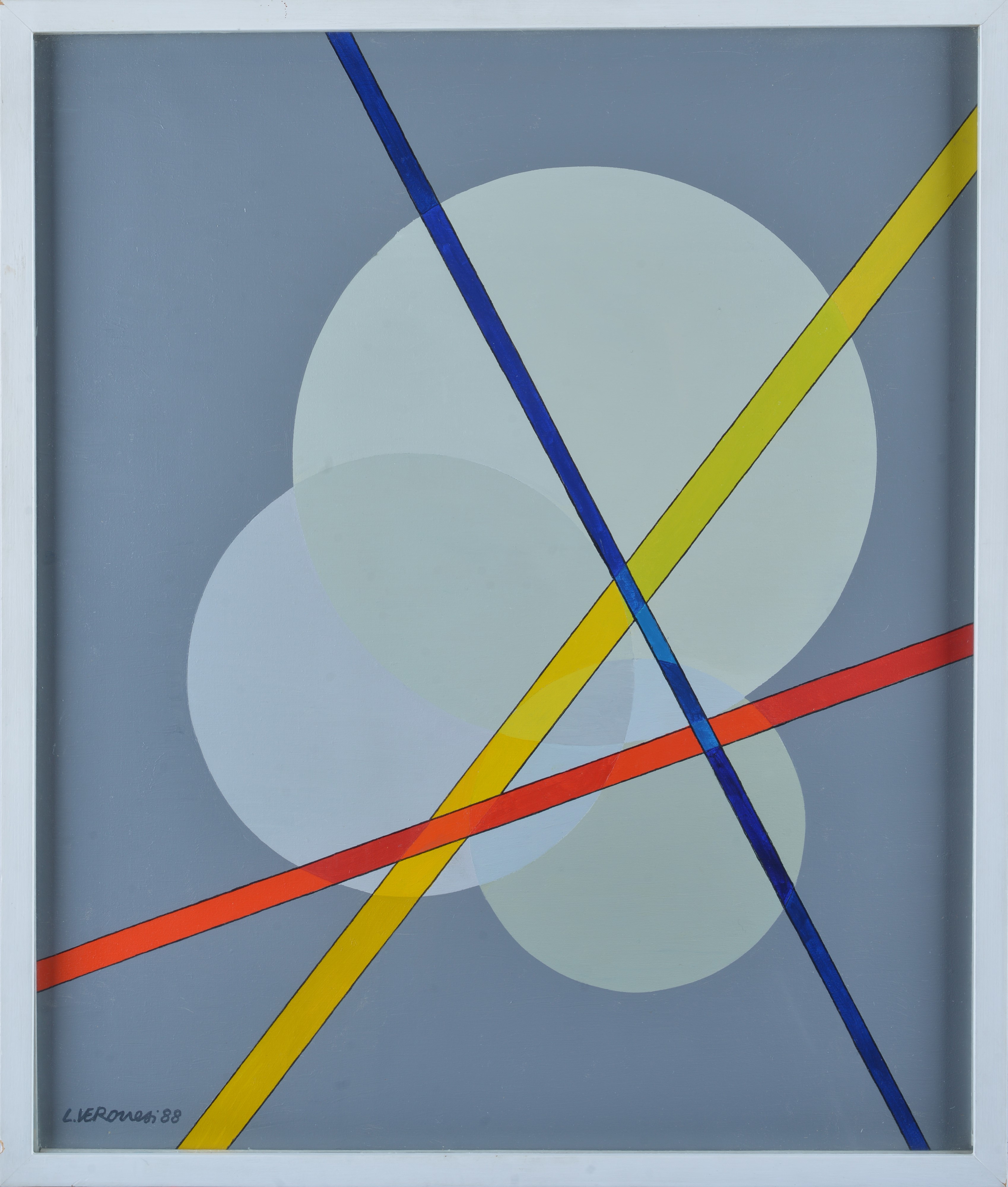Luigi Veronesi - Costruzione KSI n. 1, olio su tela