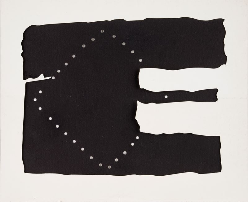 Lucio Fontana - Teatrino, serigrafia a colori, 1966