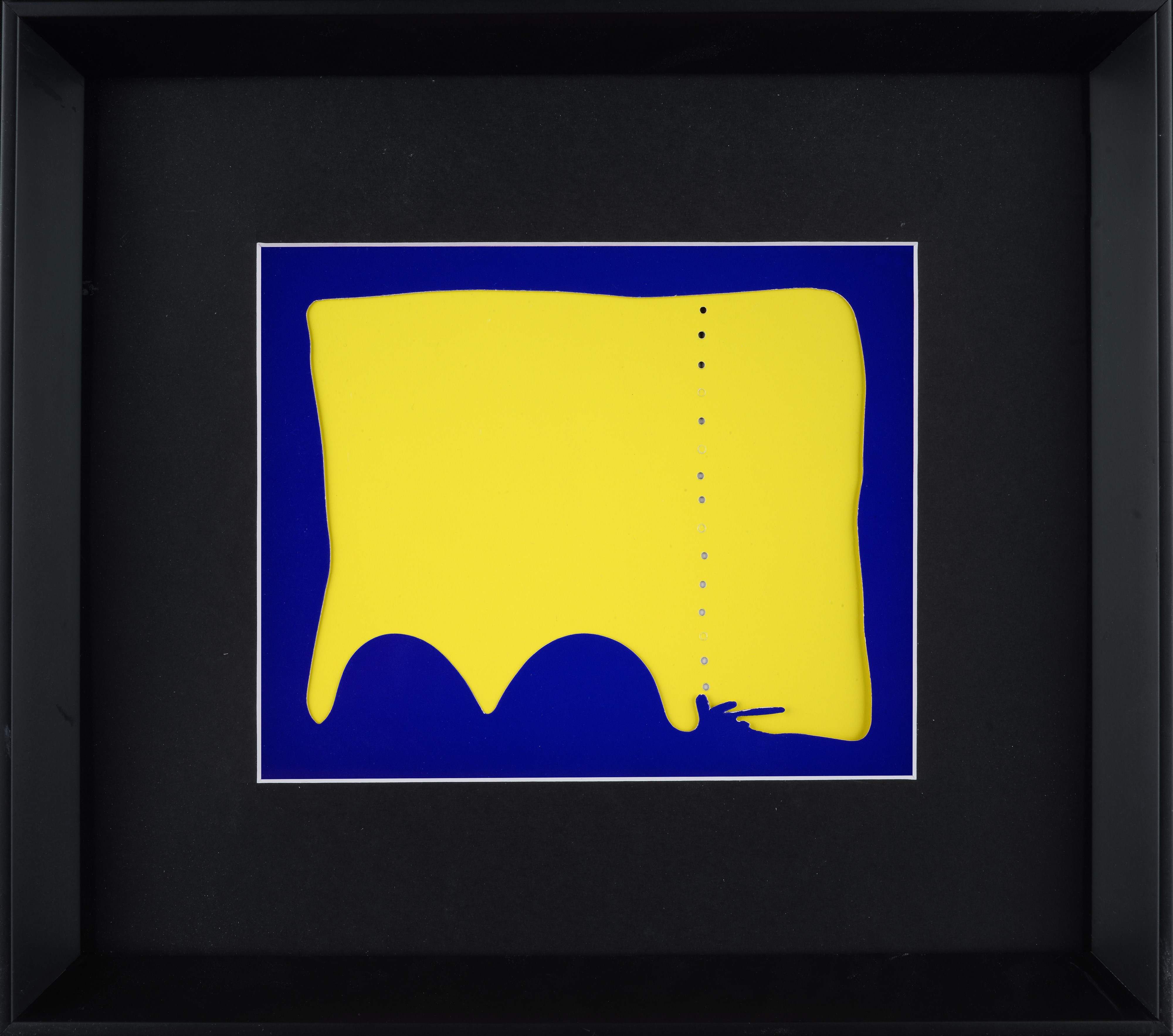 Lucio Fontana - Teatrino, serigrafia a colori, 1966