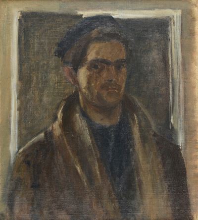 Autoritratto, olio su tela, cm 46x41