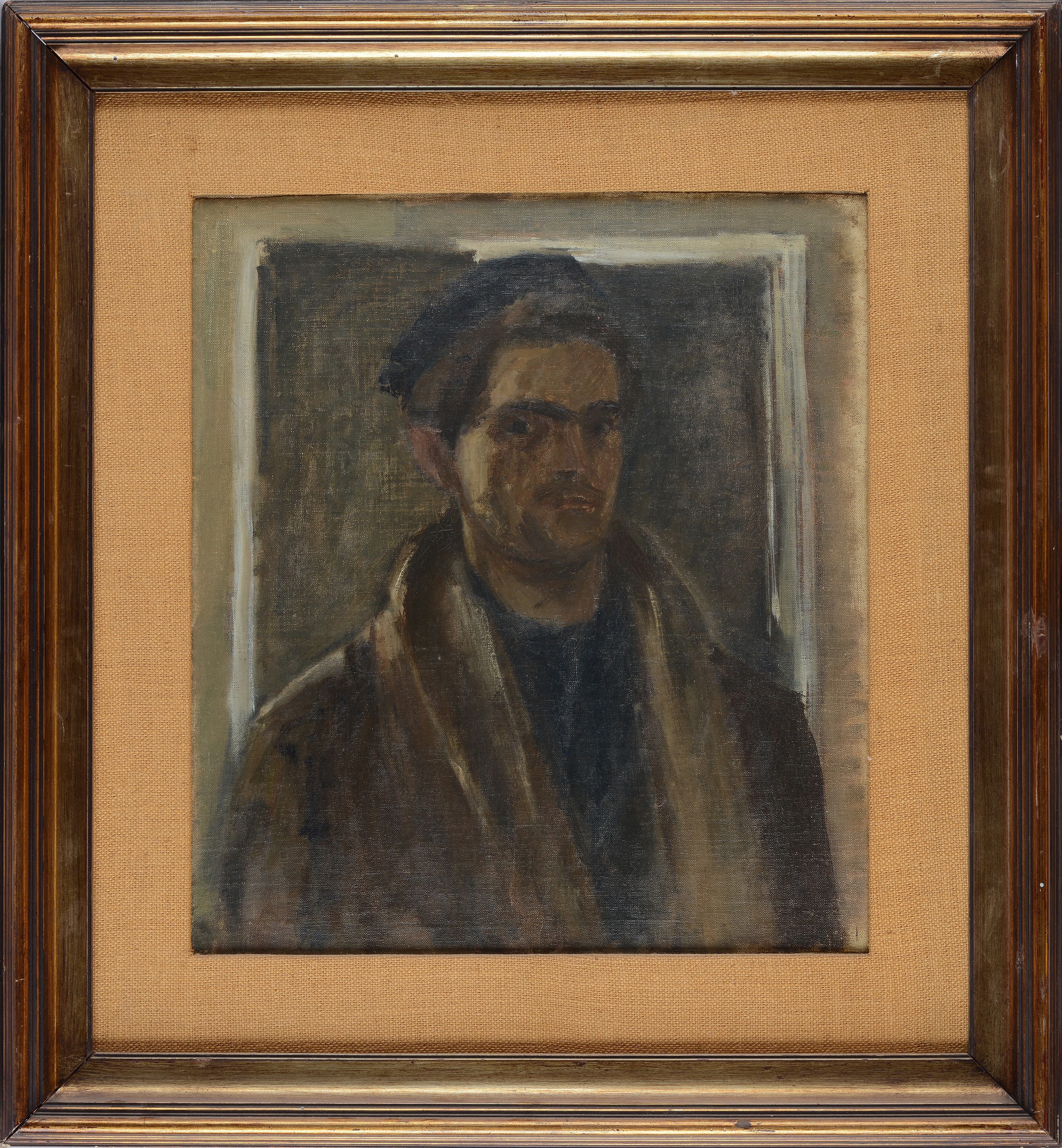 Mario Marcucci - Autoritratto, olio su tela, cm 46x41