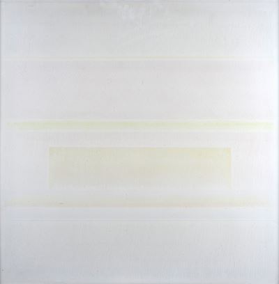 Strisce, colore - luce n. 370, olio su tela