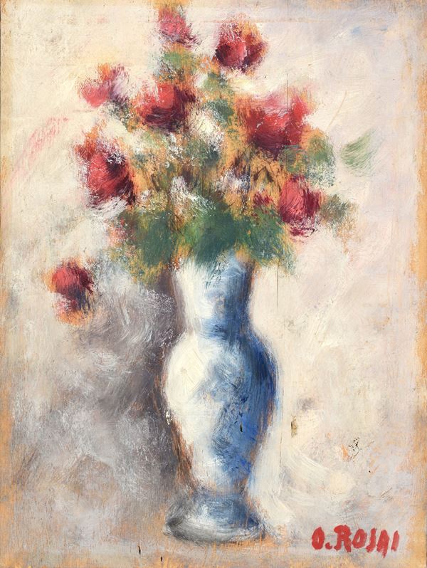 Ottone Rosai - Vase of flowers