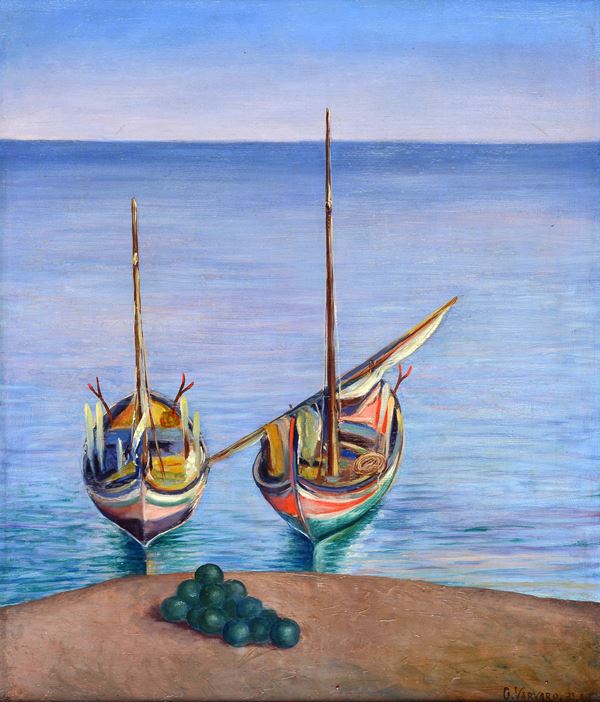 Giovanni Varvaro - Marina with boats