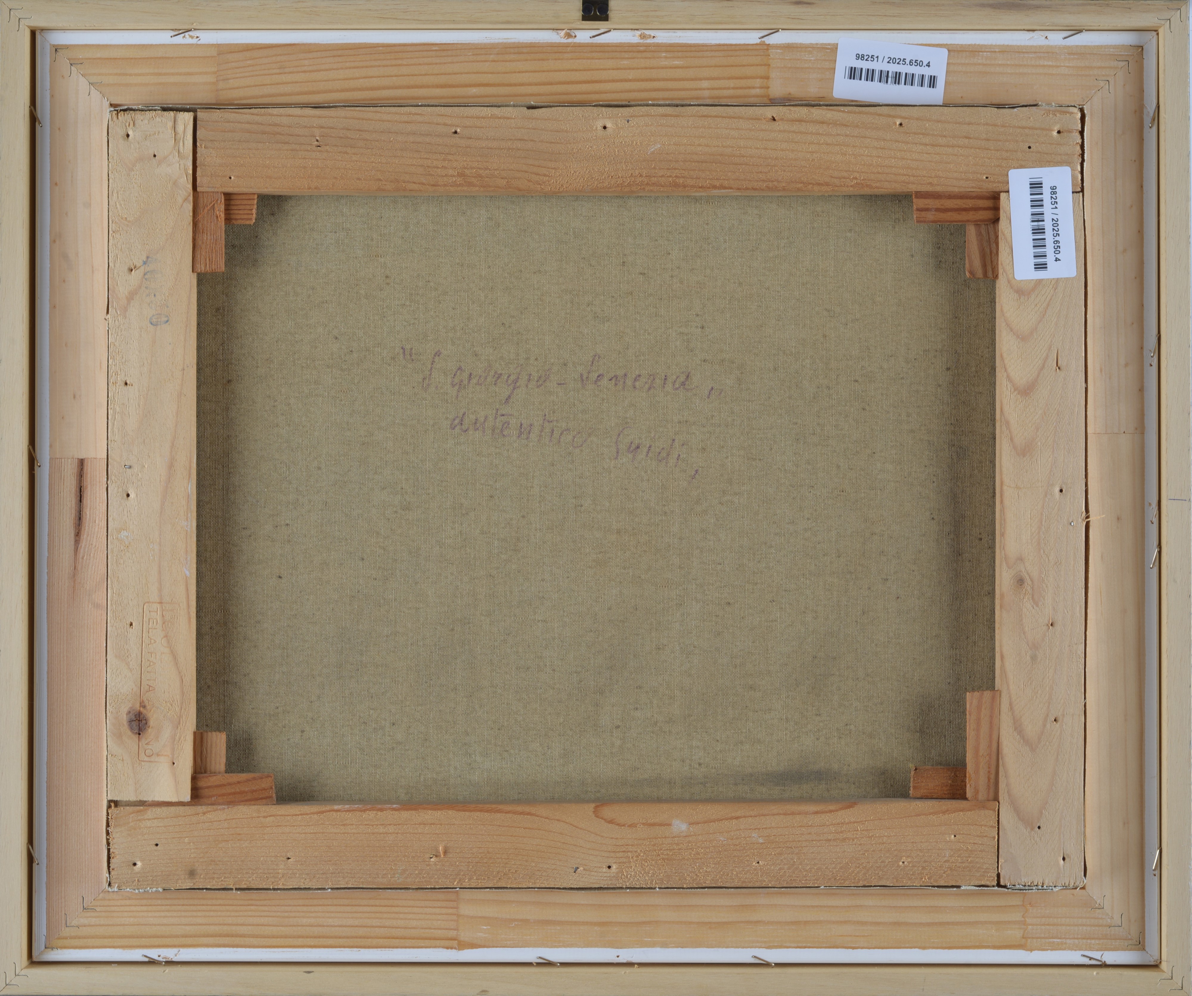 Virgilio Guidi - San Giorgio a Venezia, olio su tela, cm. 45x50