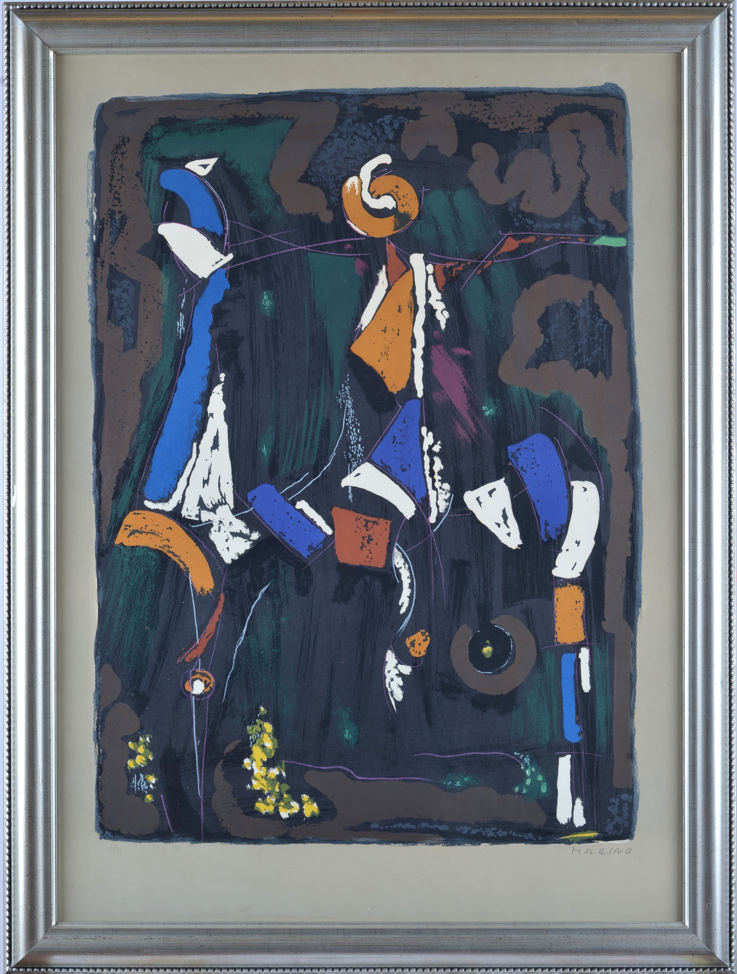 Marino Marini - Bunter Reiter II, litografia a colori, 1976