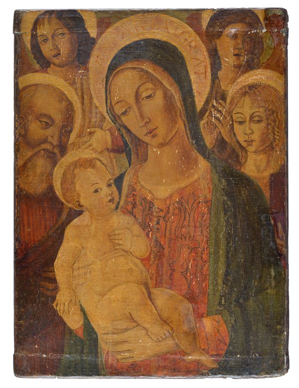 Anonimo, XIX sec. - Madonna with Child and Saints