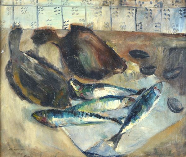 Attr. a Charles Camoin - Still life with fish