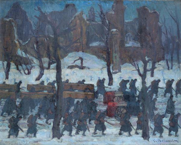 Attr. a Gaston Balande - The procession of heroes