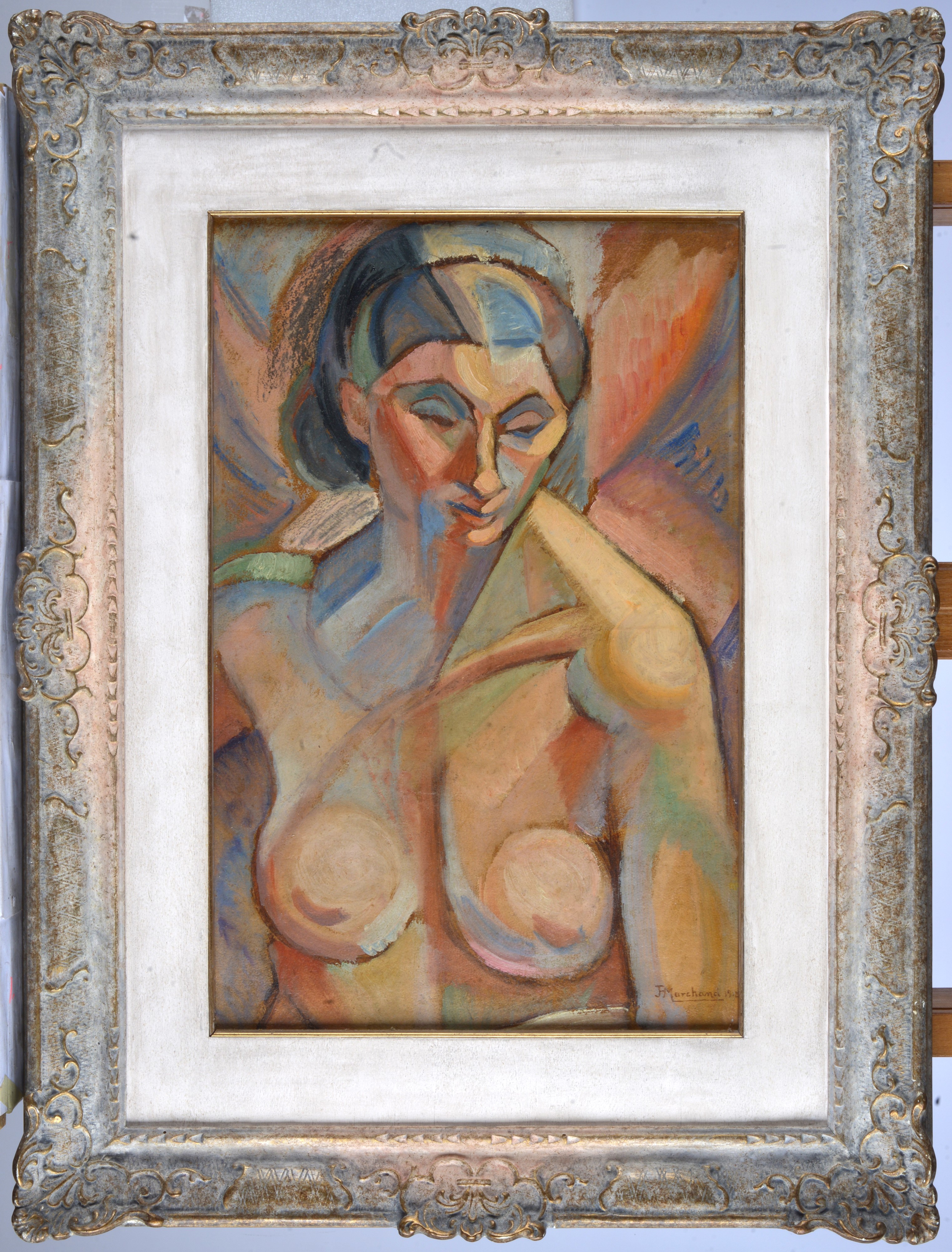 Attr. a Jean Hippolyte Marchand - Nudo femminile, olio su tela