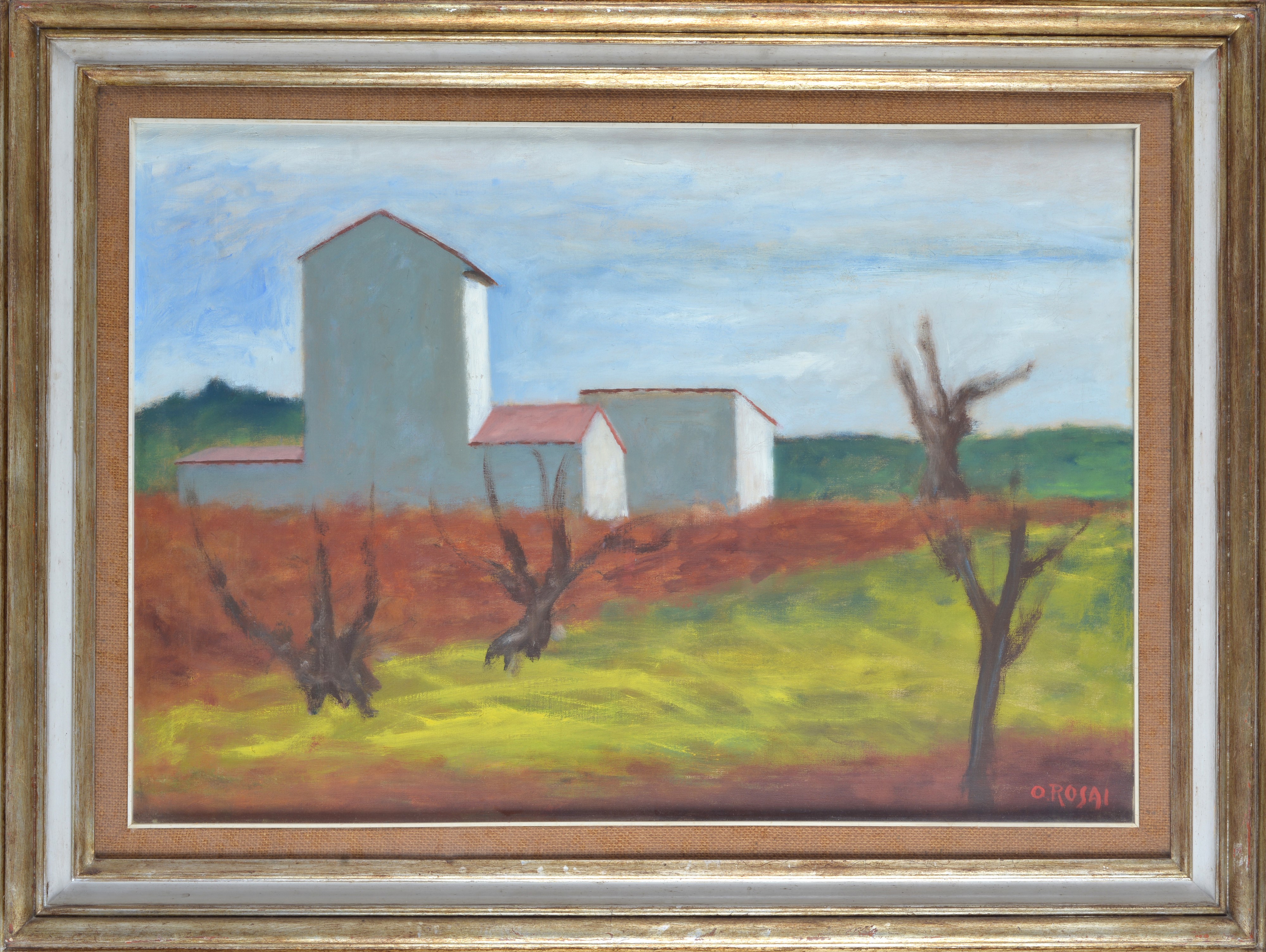 Ottone Rosai - Paesaggio - olio su tela
