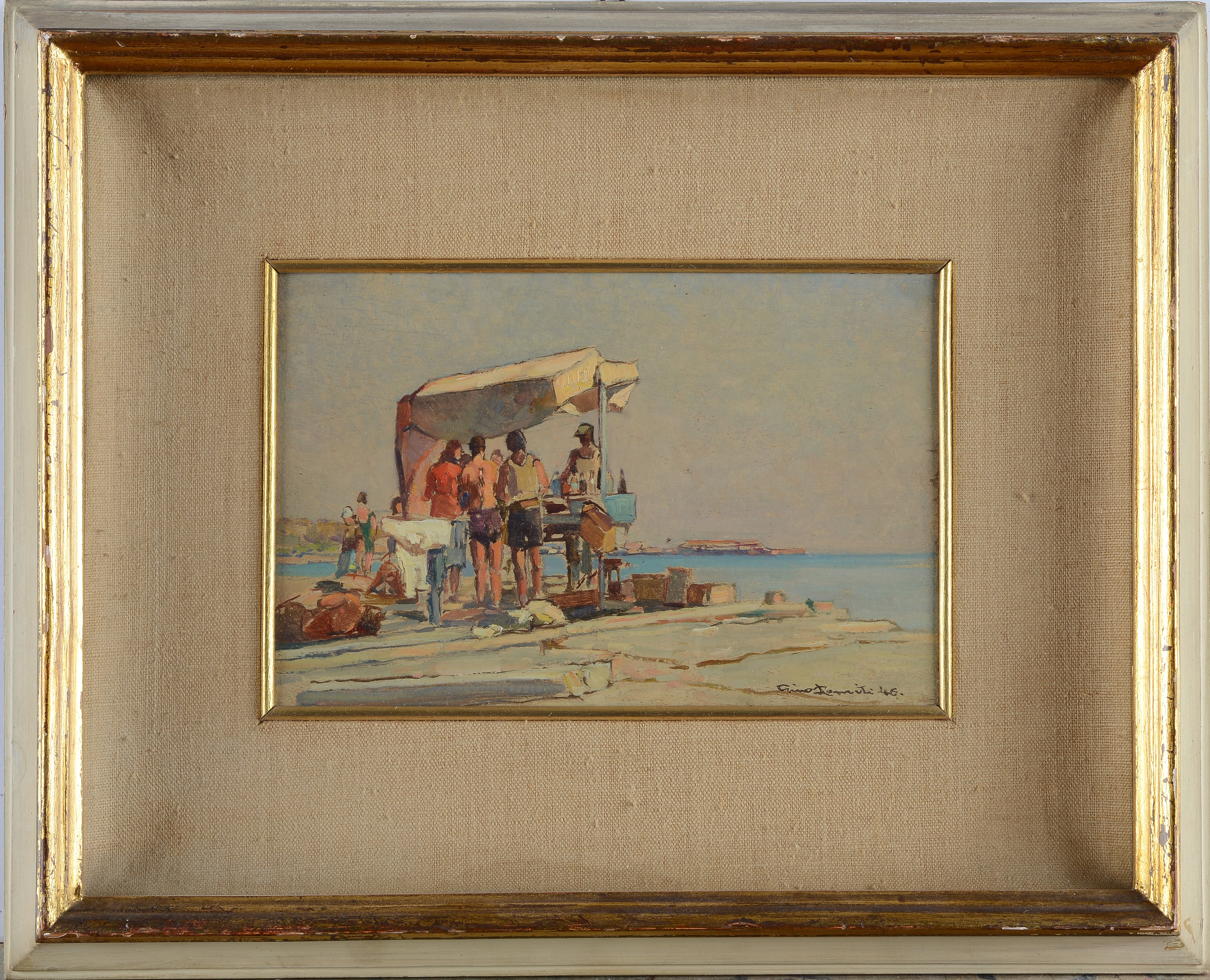 Bagnanti sul lungomare