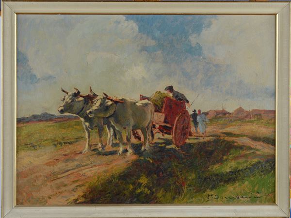 Carlo Domenici - Carro con buoi