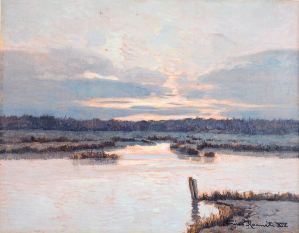 Gino Romiti - Laguna in Maremma