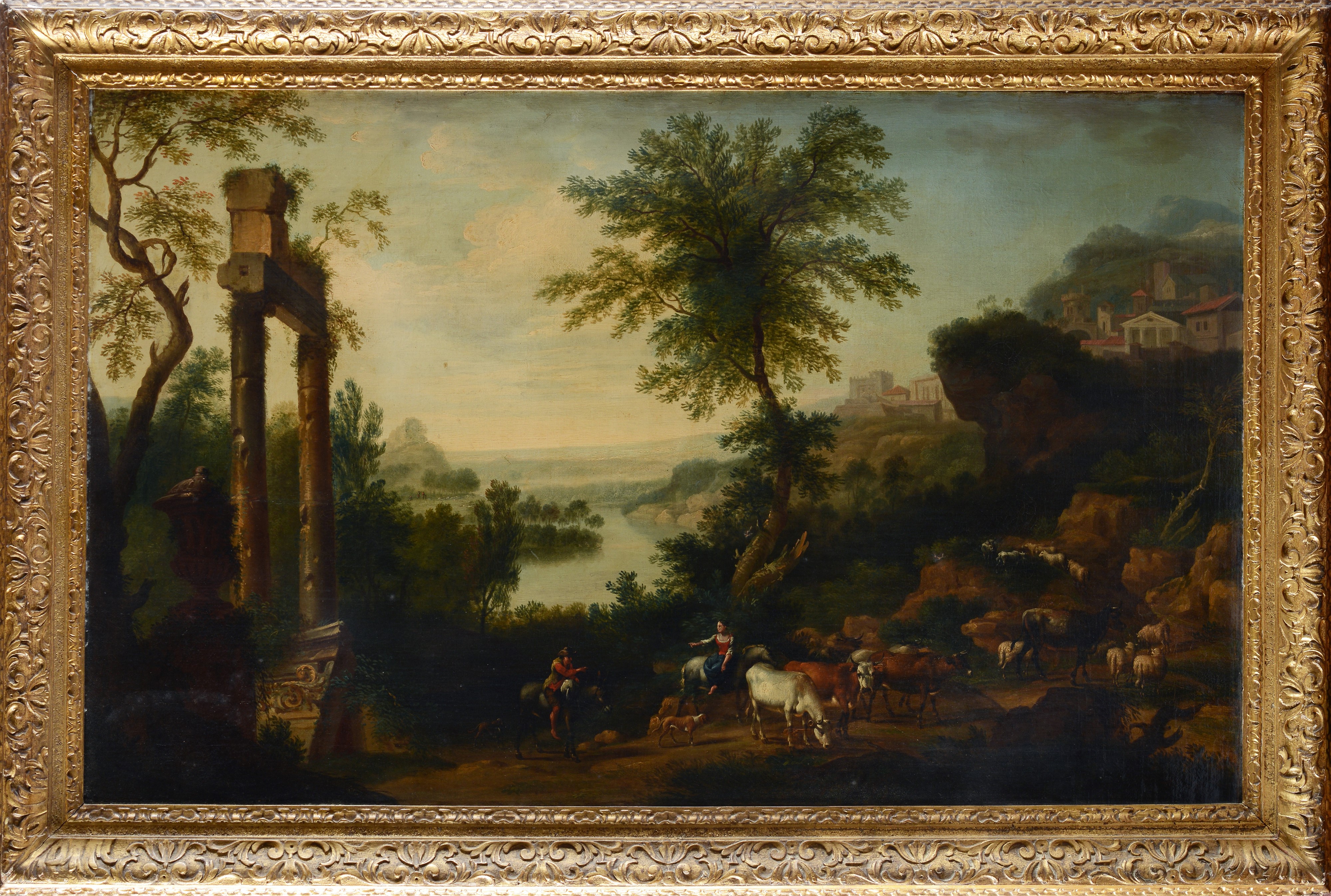 Scena classica con rovine