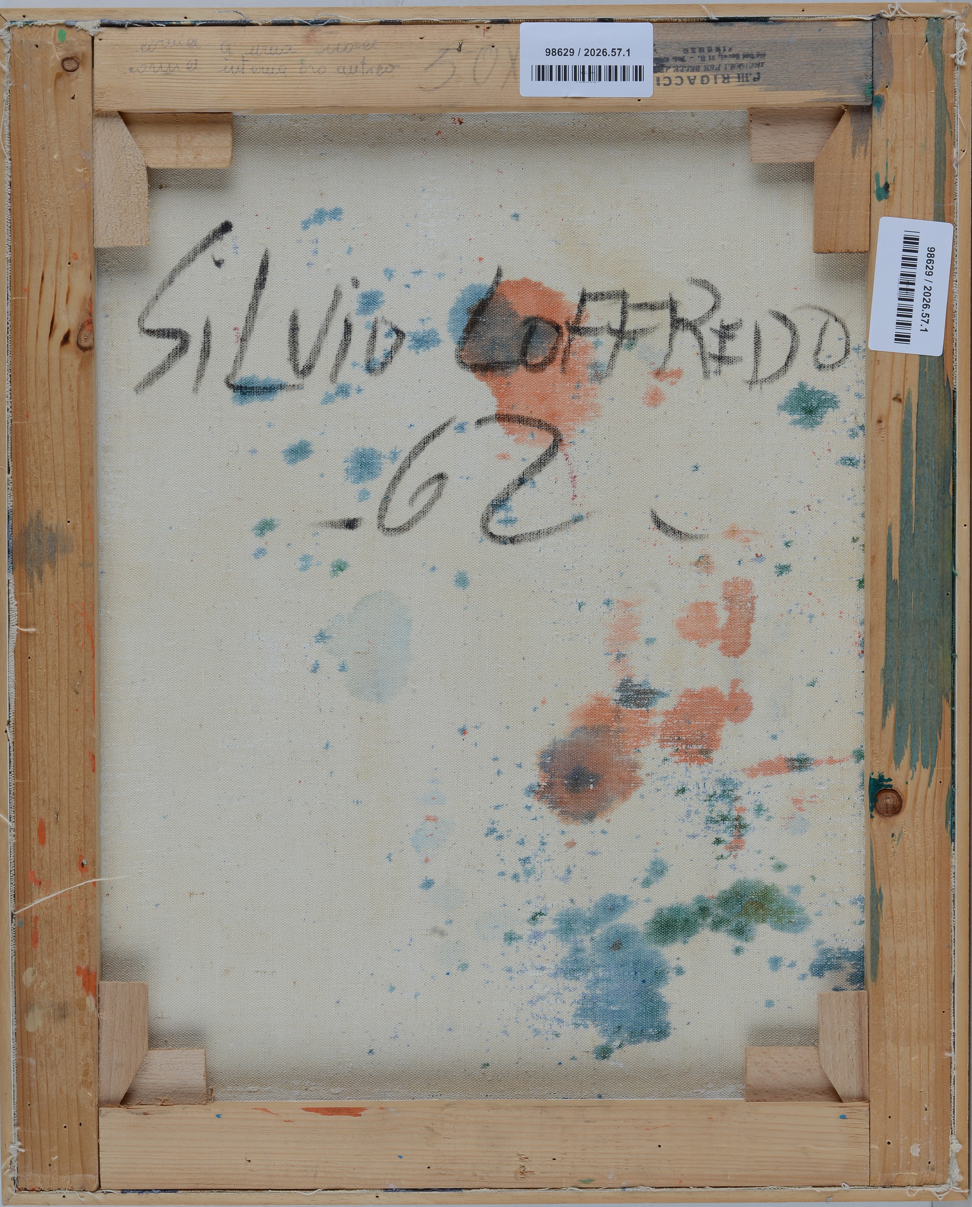 Silvio Loffredo - Battistero di Firenze - olio su tela, 1962
