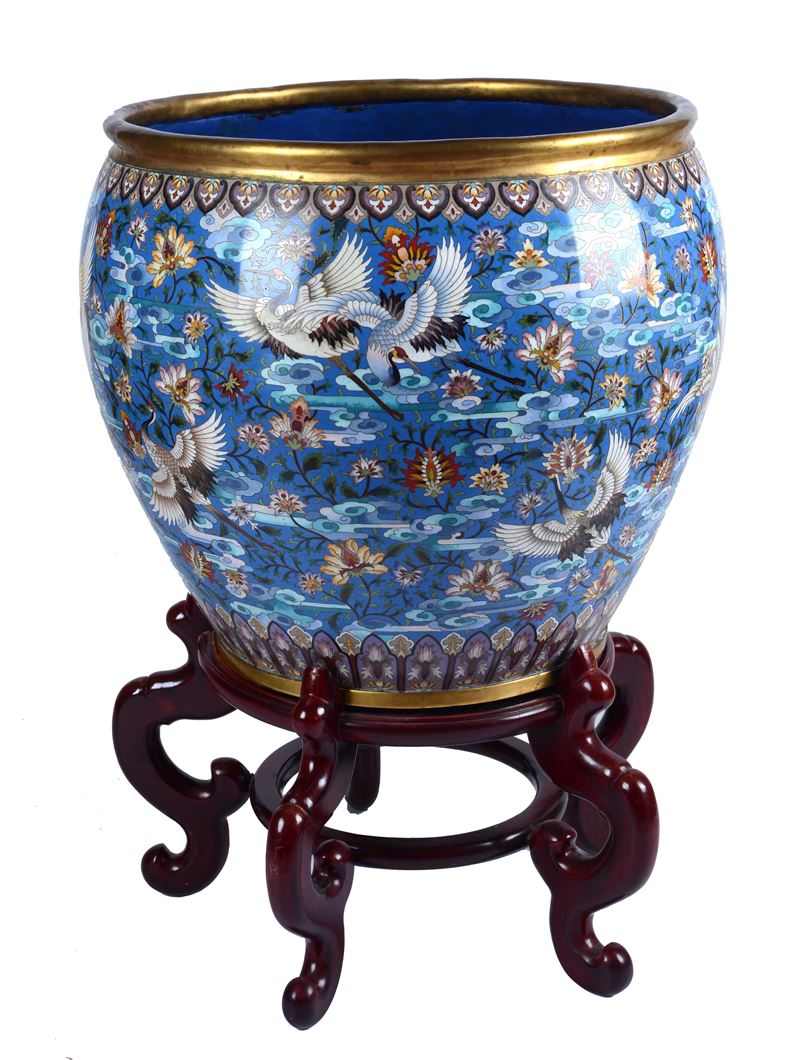 Cachepot cloisonné