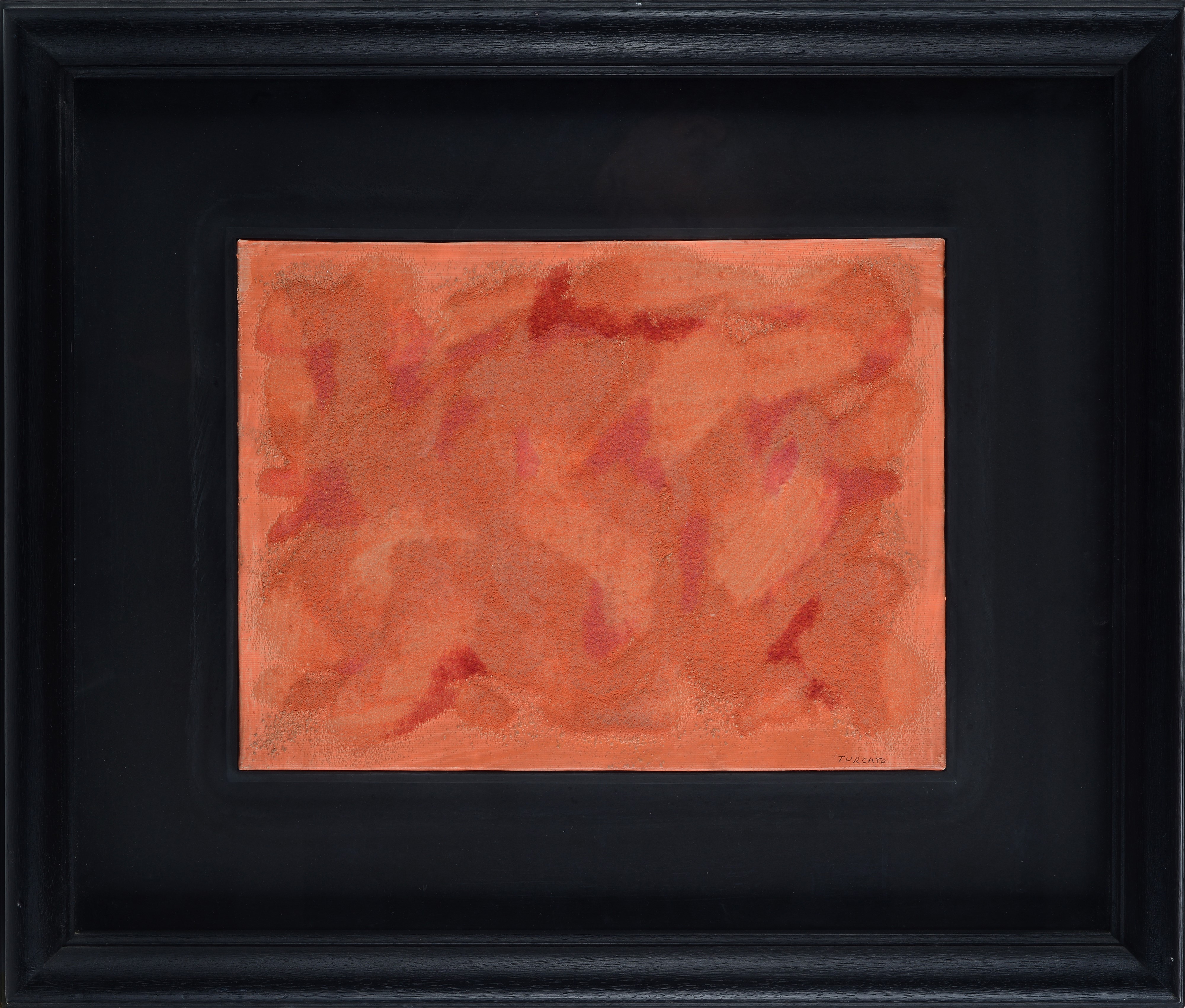 Giulio Turcato - Cangiante arancio - Olio e tecnica mista su tela