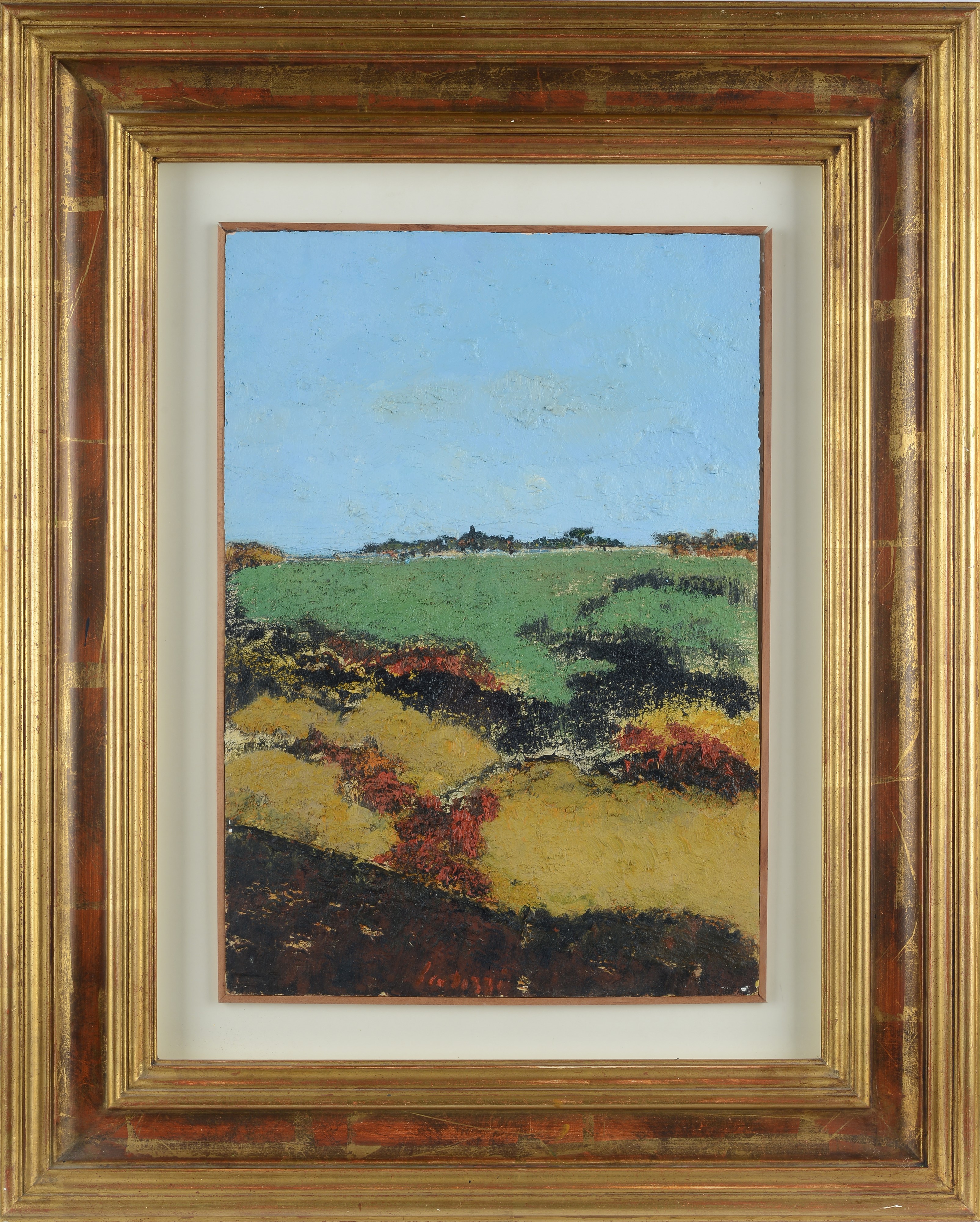 Sergio Scatizzi - Paesaggio, olio su compensato, 1992