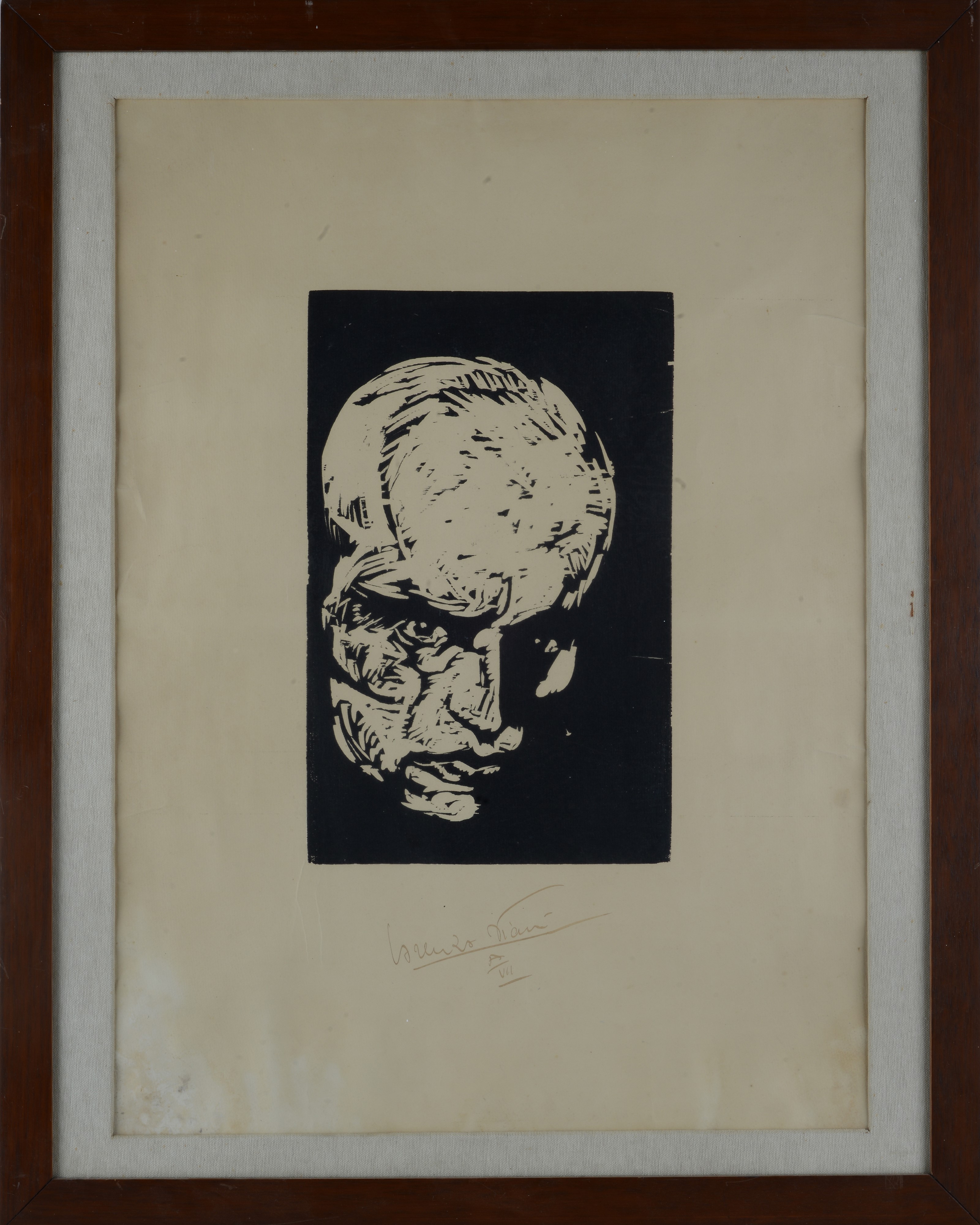 Lorenzo Viani - Duce - Xilografia, 1929