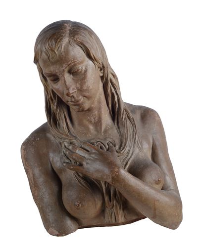 Eva pentita, scultura in terracotta