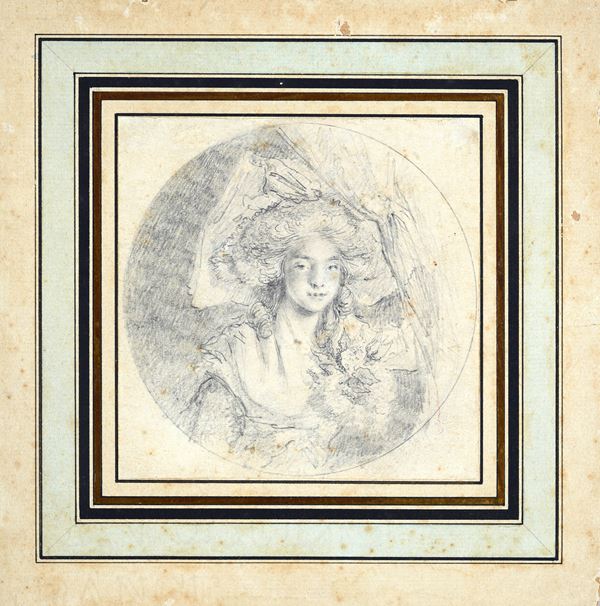 Scuola Francese, XVIII sec. - Female portrait